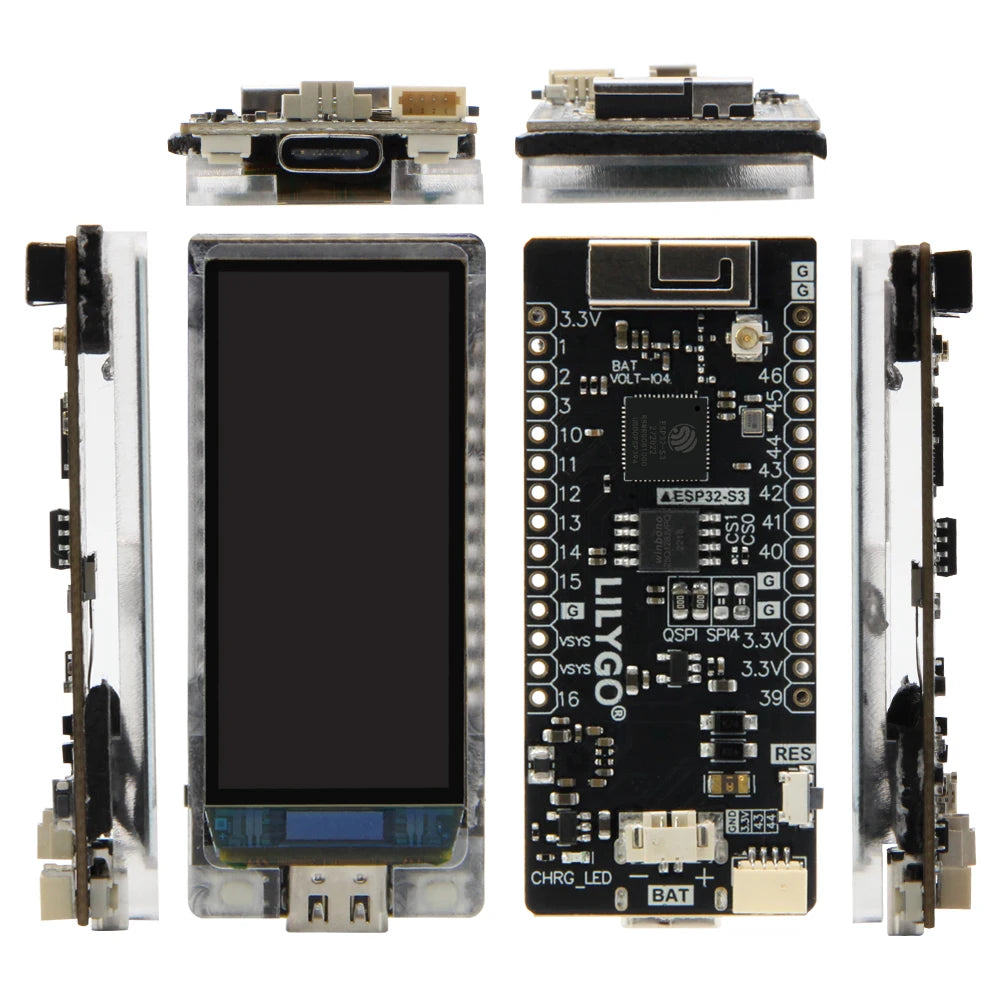 LILYGO® T-Display-S3 AMOLED ESP32-S3 Display Development Board RM67162 1.91 inch AMOLED Screen WIFI Wireless Module For Arduino