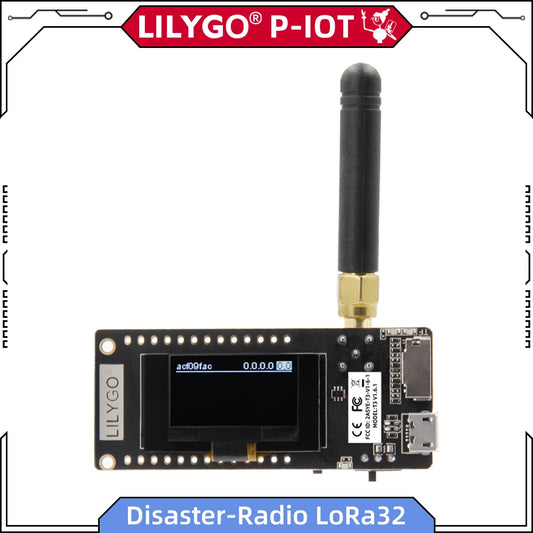 LILYGO® TTGO Disaster-Radio LoRa32 V2.1 Development Board ESP32 LoRa Module 433MHz 868MHz 915MHz WIFI Bluetooth 0.96-Inch OLED