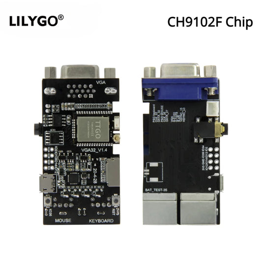 LILYGO® FabGL VGA32 VGA ESP32 PSRAM Module V1.4 Controller PS/2 Mouse Keyboard Graphics Library Game ANSI/VT Terminal Circuits